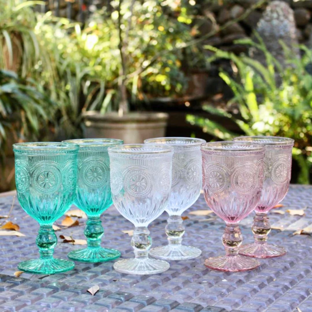 Set 6 Copas perle tricolor