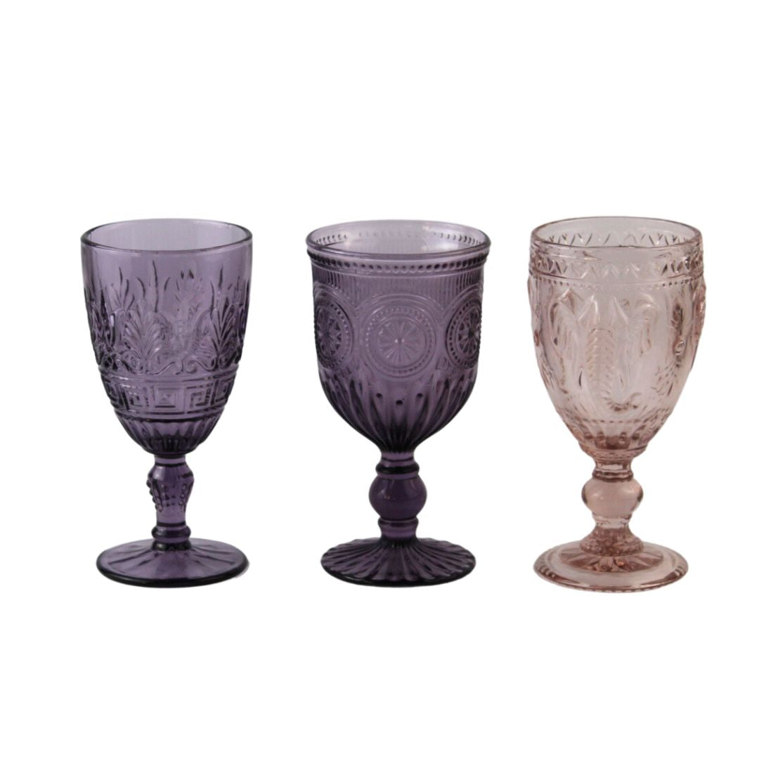 Set 6 Copas Mix Lavanda