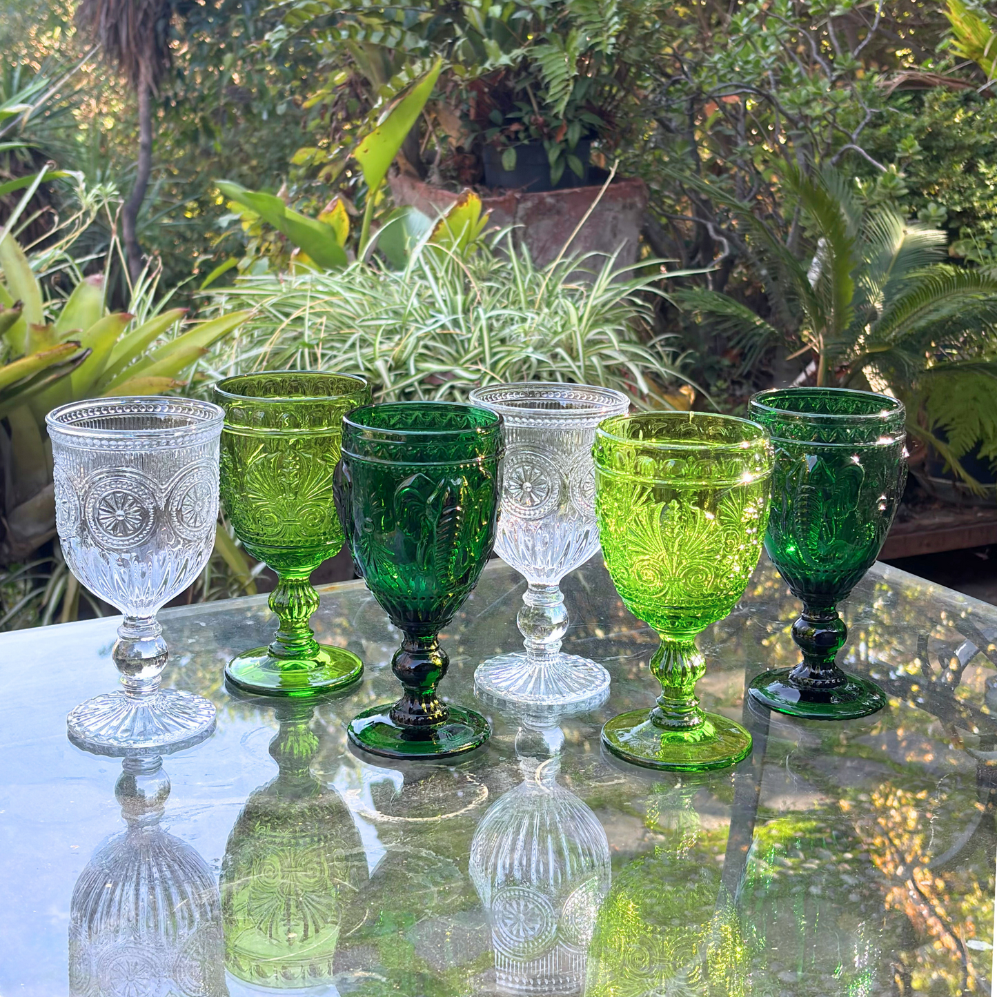 Set de 6 Copas Mix Menta