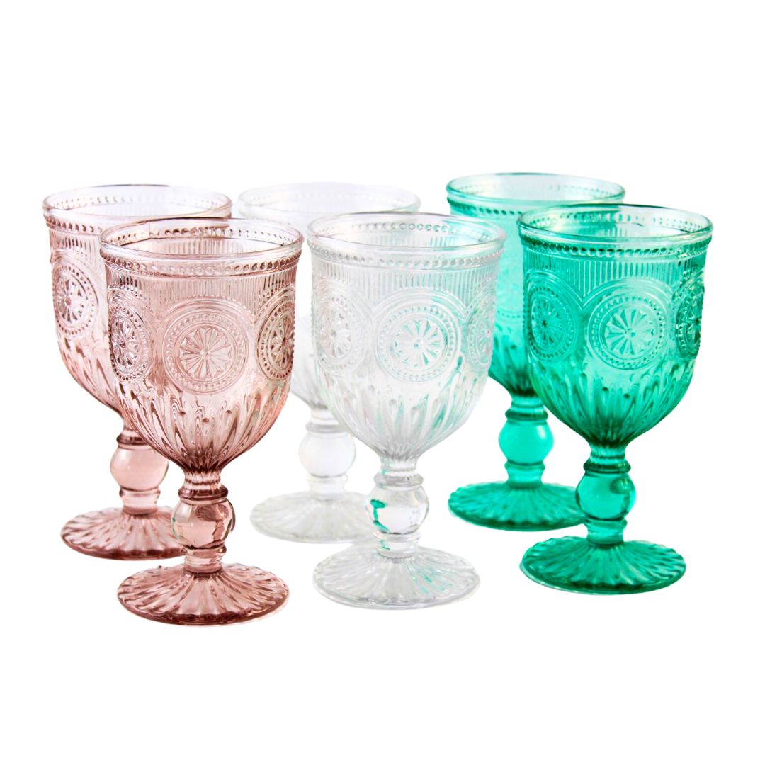Set 6 Copas perle tricolor