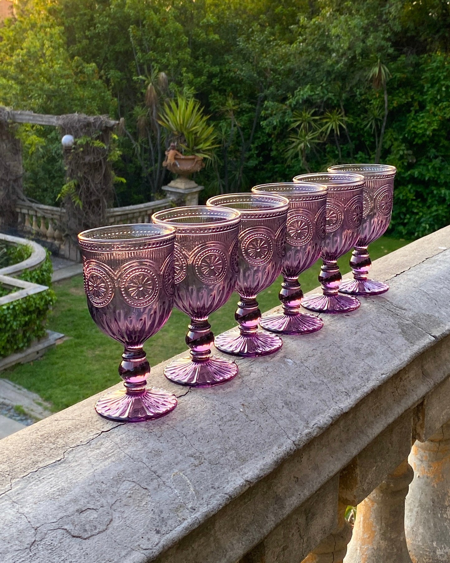 Set 6 Copas Perlé Morada