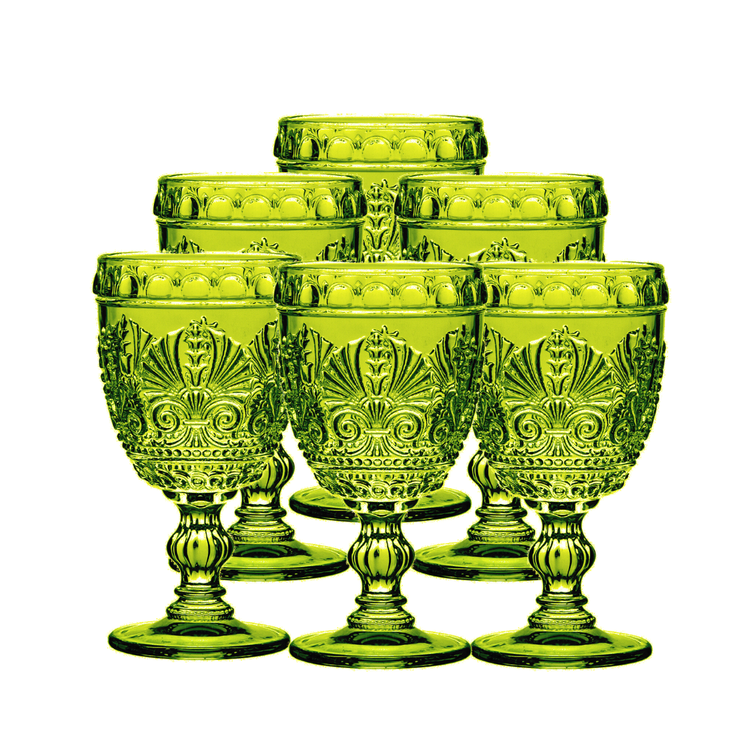 Set 6 copas Roma Verde