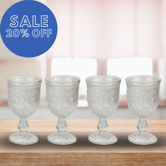 Set de 4 Copas Perle Transparente