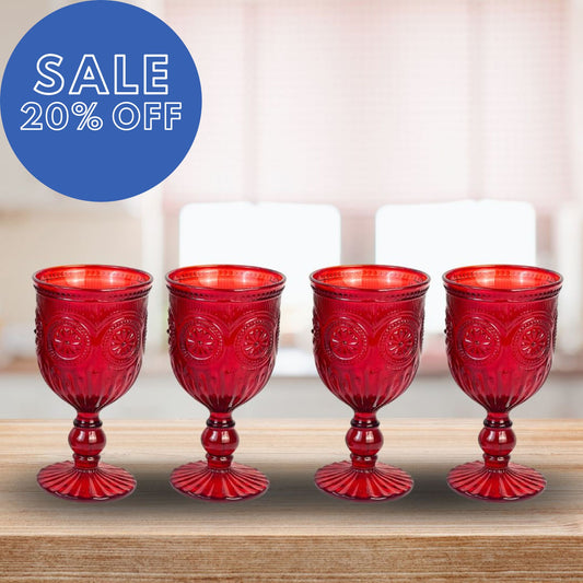 Set de 4 Copas Perle Roja