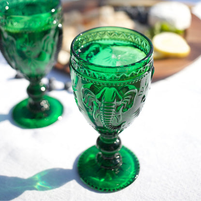 Set 6 Copas Elefante Verde