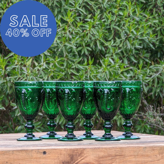 Set 6 Copas Elefante Verde