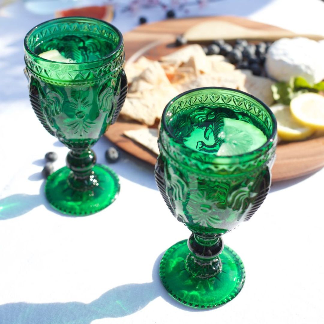 Set de 4 Copas Elefante Verde