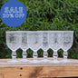 Set 6 Copas Perlé transparente
