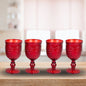 Set de 4 Copas Perle Roja