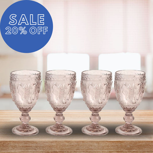 Set de 4 Copas Elefante Rosa