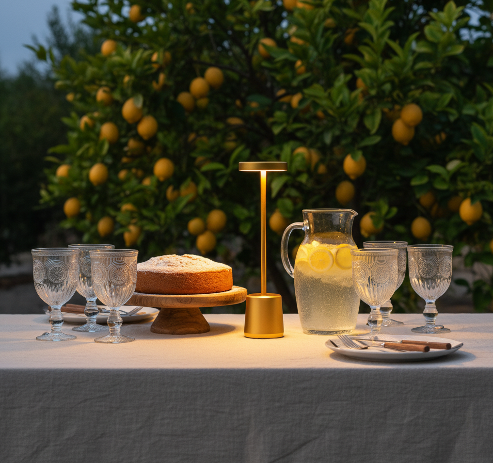 Pack 6 Copas + Lámpara Decorativa