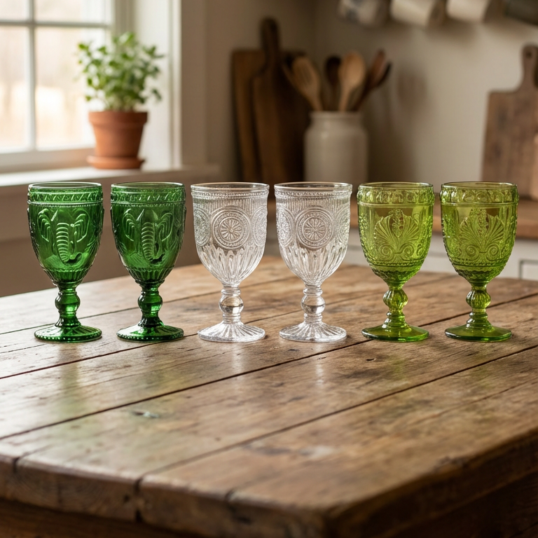Set de 6 Copas Mix Menta