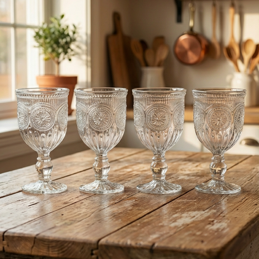 Set de 4 Copas Perle Transparente