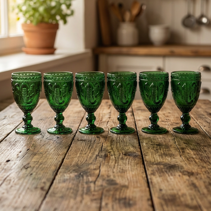 Set 6 Copas Elefante Verde