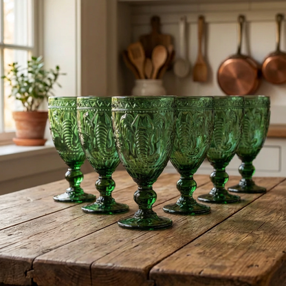 Set 6 Copas Elefante Verde