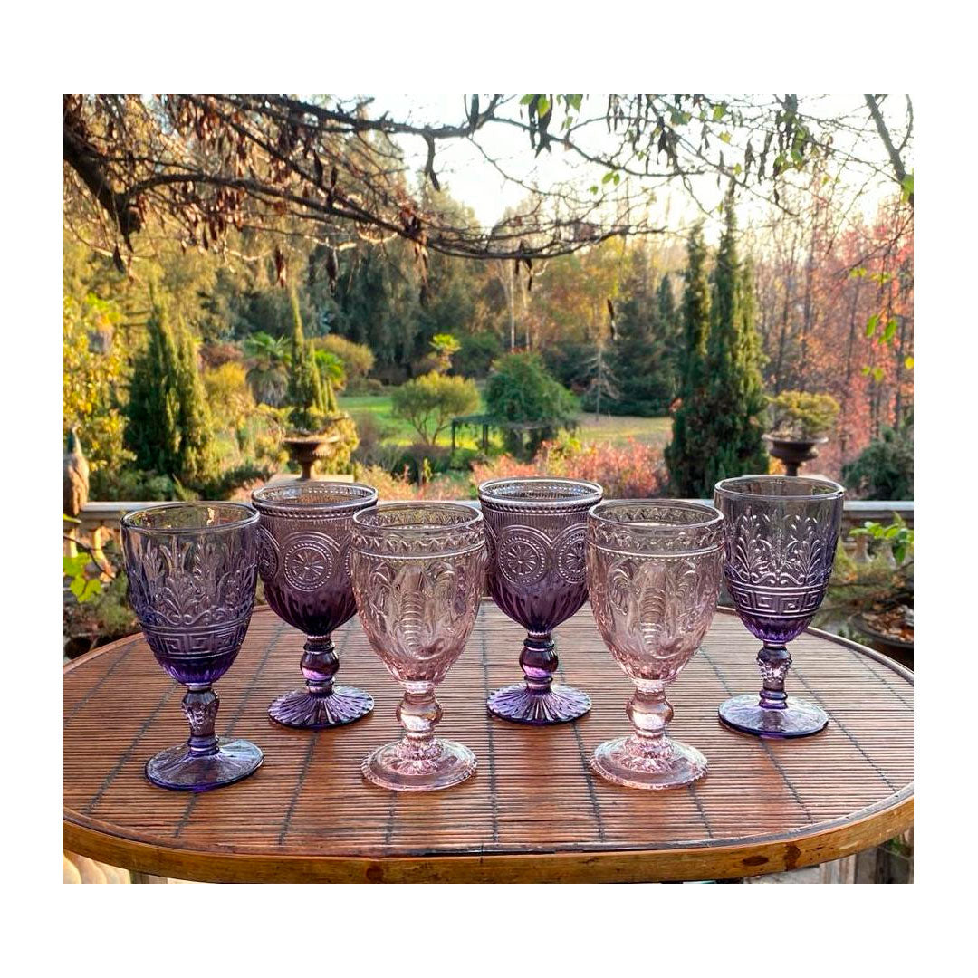 Set 6 Copas Mix Lavanda